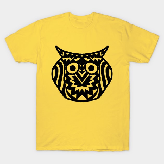 Cute Owl Design T-Shirt by HollyMayCreates